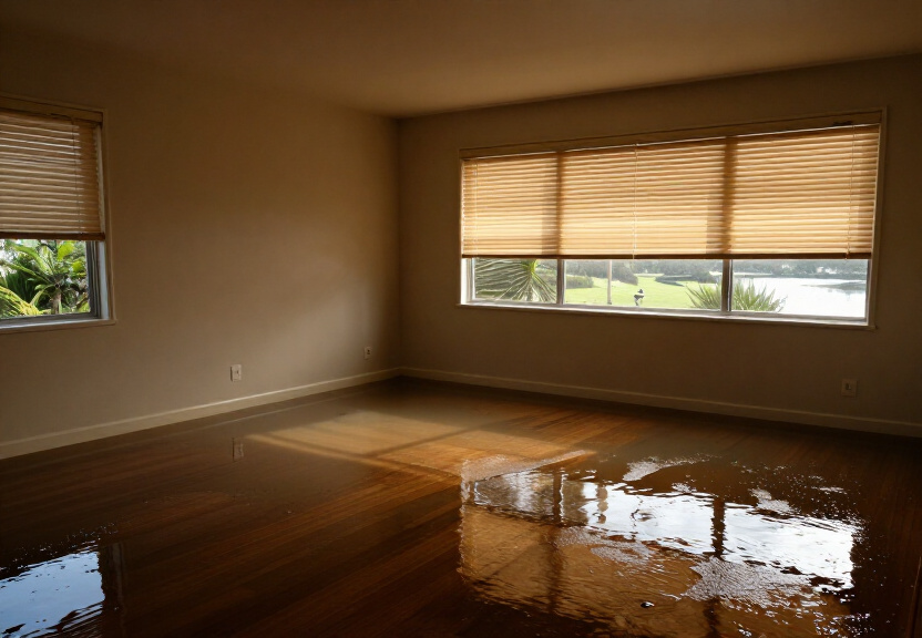 Moisture-damaged wall in a Blacktown commercial property before drying